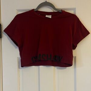 Gymshark Burgundy Crop Top